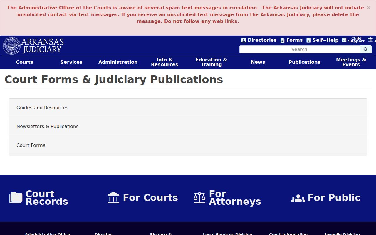 Arkansas court resources for Boone County civil docket access