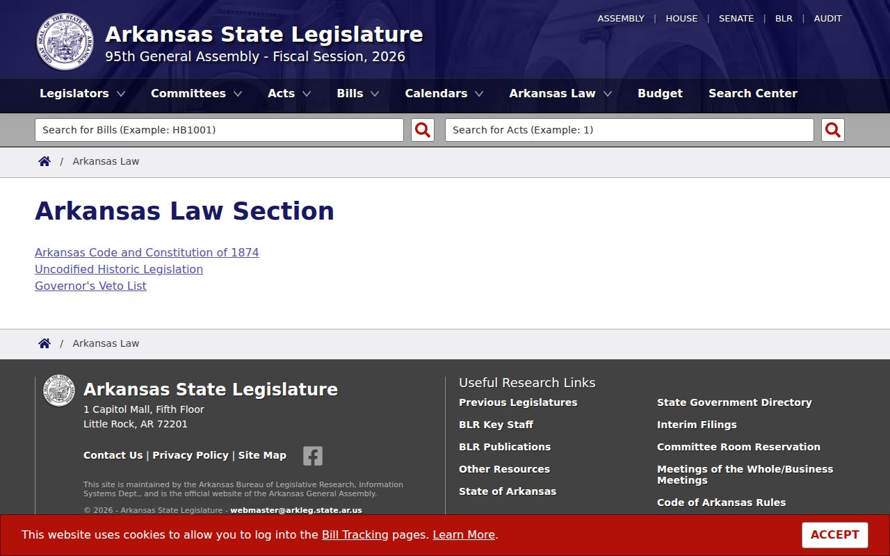 Arkansas law governing Boone County criminal docket access